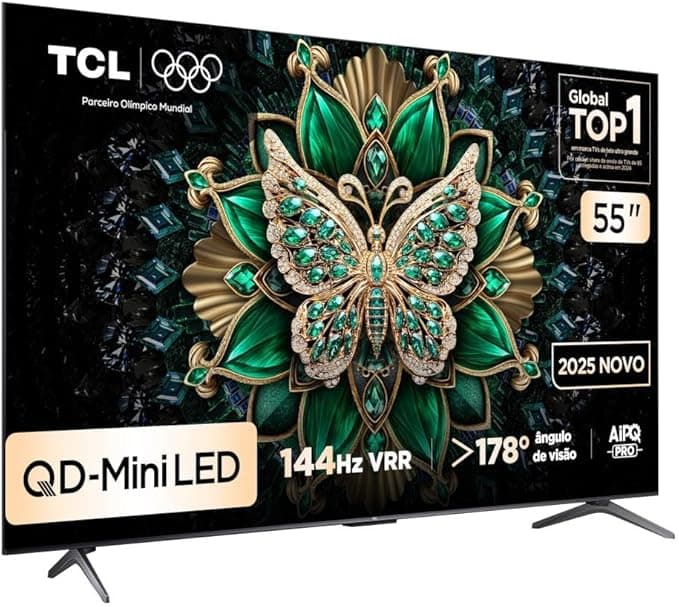 Smart TV TCL 55 Polegadas QLED Mini LED 4K C6K 